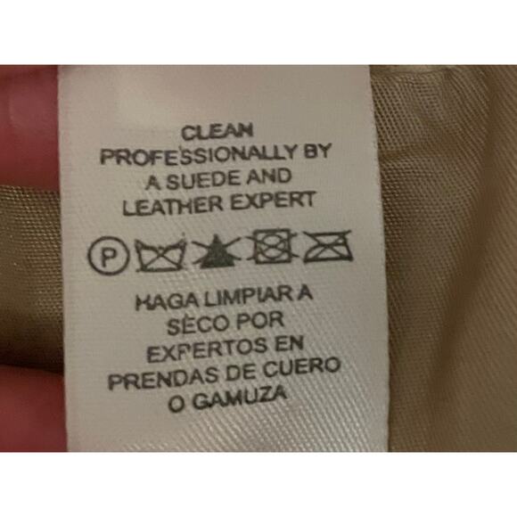 Vintage Liz Claiborne Beige/Tan Suede Blazer / Jacket, Pockets, Size XL - Picture 8 of 14